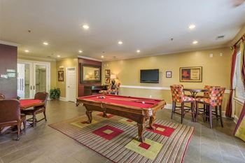 Game Room With Billiards at Rose Heights Apartments, Raleigh